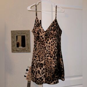 Cheetah mini slip dress